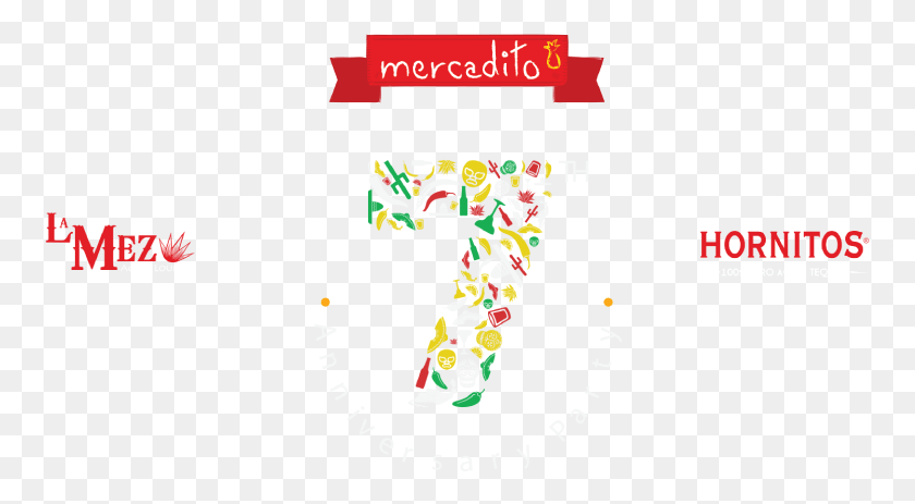 757x403 Mercadito 7 Year Anniversary 7th Year Anniversary, Number, Symbol, Text HD PNG Download