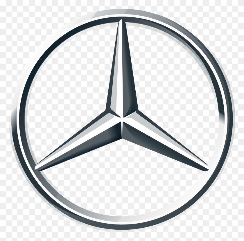 2401x2375 Mercedes Benz Logo Transparent Mercedes Benz, Symbol, Logo, Trademark HD PNG Download