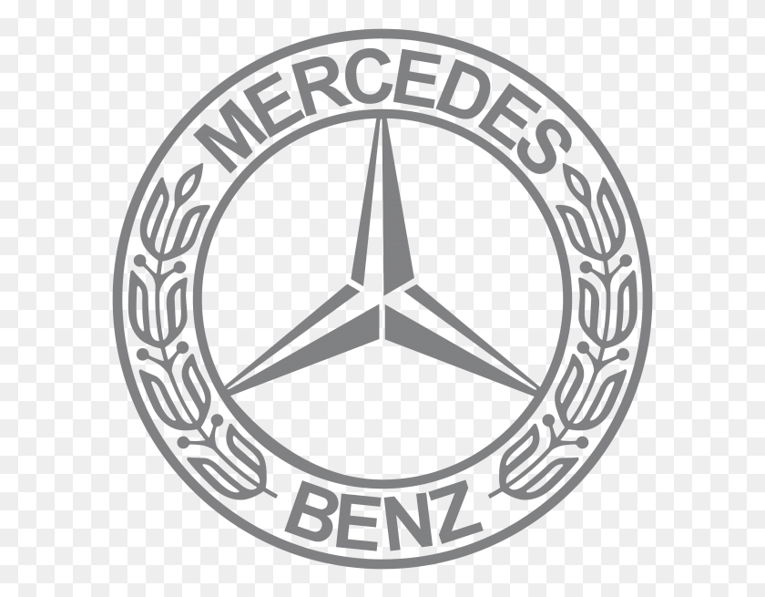 595x595 Mercedes Benz Logo Vintage Mercedes Benz Logo, Symbol, Soccer Ball, Ball HD PNG Download