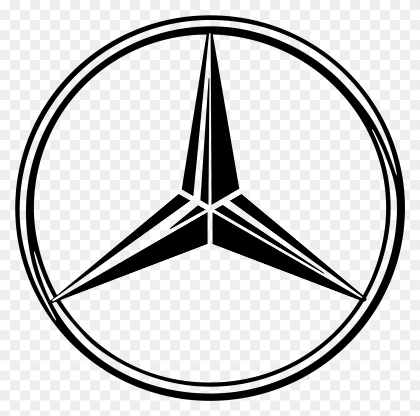 2255x2231 Mercedes Logo Transparent Mercedes Benz, Gray, World Of Warcraft HD PNG Download