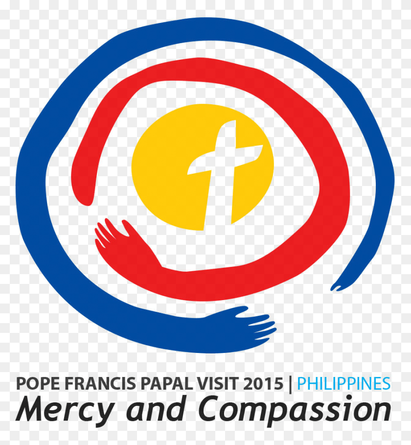 873x951 Mercy And Compassion Logo By Miss Gaylene Auer Md Papal Visit 2015 Logo, Symbol, Trademark, Text HD PNG Download