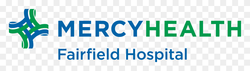 1763x403 Descargar Png Mercy Hospital Fairfield Logotipo, Word, Texto, Símbolo Hd Png