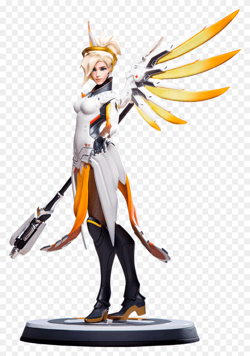 991x1443 Mercy Overwatch Statue, Toy, Comics, Book HD PNG Download