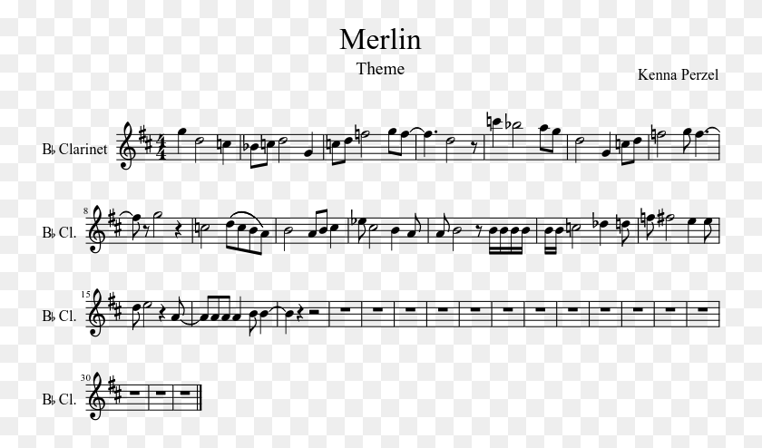 749x434 Merlin Sheet Music Composed By Kenna Perzel 1 Of 1 Professor Layton More London Streets Sheet Music, Gray, World Of Warcraft HD PNG Download