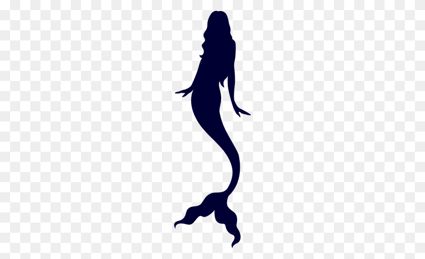 Mermaid Aquatic Creature Silhouette, Person, Animal Transparent PNG
