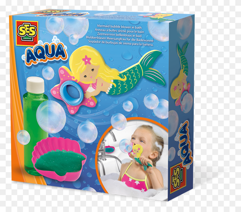 802x699 Mermaid Bubble Blower In Bath Es Ses 13021 Aqua Mermaid Bubble Blower In Bath, Person, Human, Outdoors HD PNG Download
