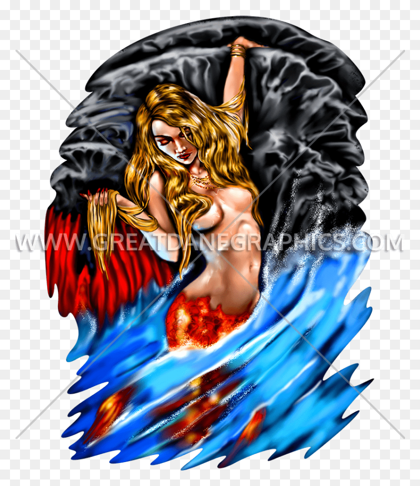 826x967 Mermaid Clipart Cove Illustration, Modern Art, Graphics HD PNG Download