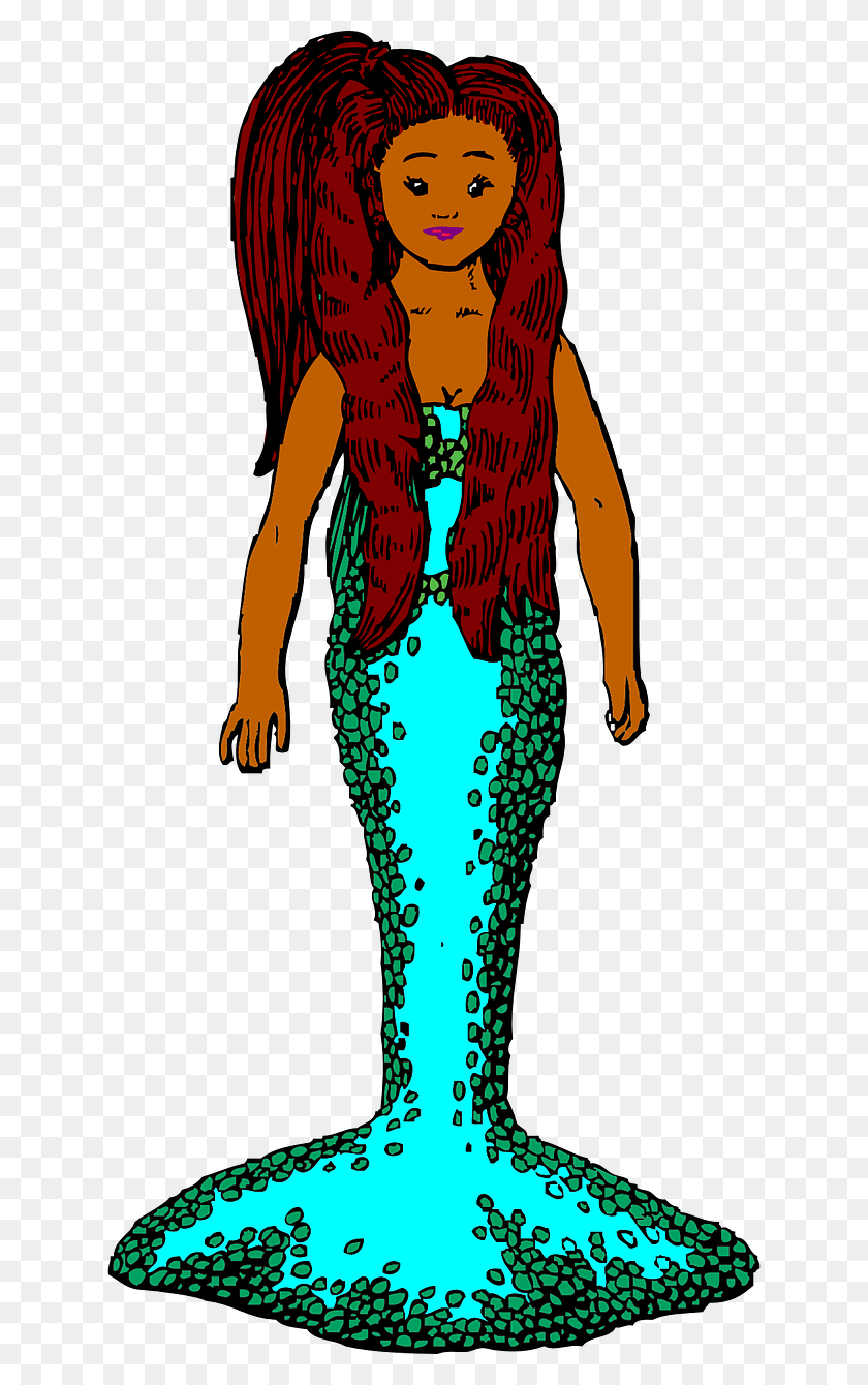 640x1280 Mermaid Fish Redhead Green Tail Image Mermaid, Clothing, Apparel, Person HD PNG Download
