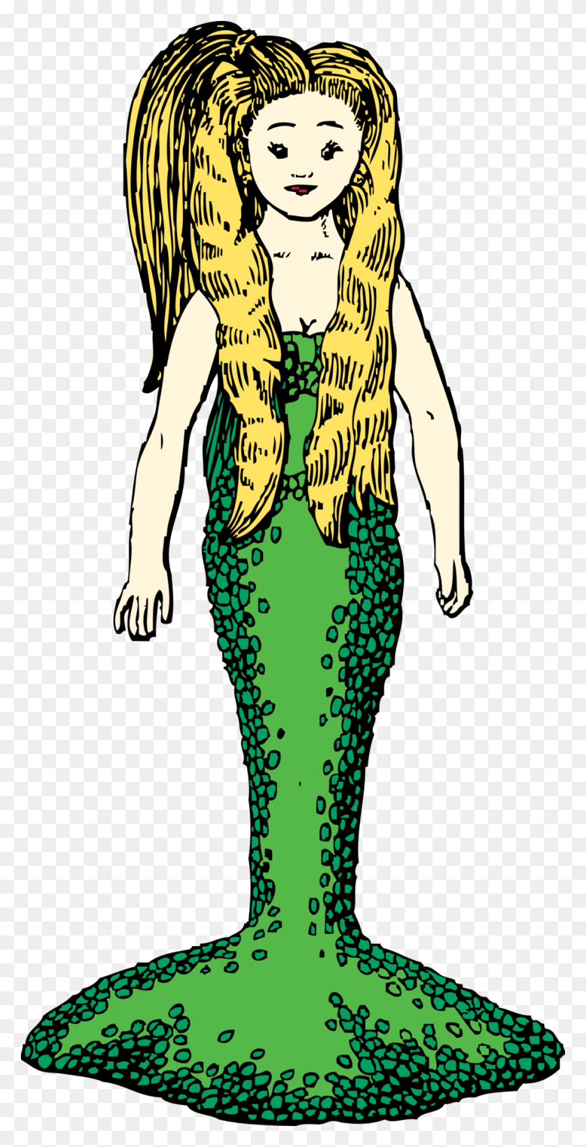 958x1945 Mermaid Free Clipart Of Mermaid, Person, Human, Leisure Activities HD PNG Download