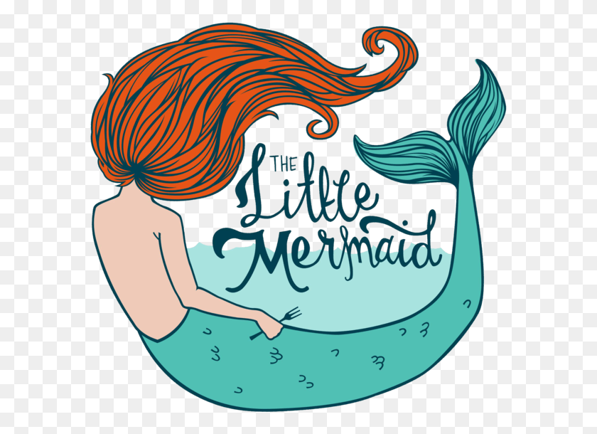 587x550 Mermaid Logo Little Mermaid Logo, Text, Label, Outdoors HD PNG Download