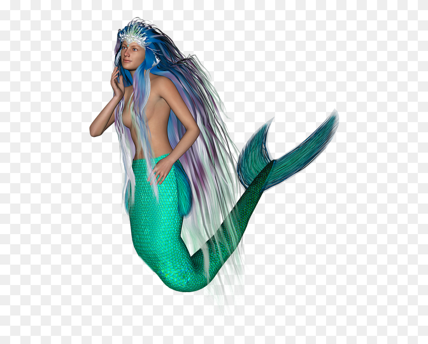 496x616 Mermaid Mermaid Tail Mythical Creatures Fairy Tales Mermaid, Costume, Clothing, Apparel HD PNG Download