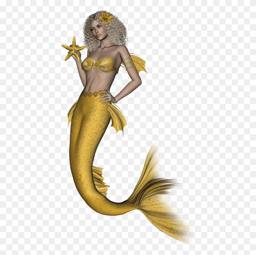 442x775 Mermaid Poser, Person, Human, Crowd HD PNG Download