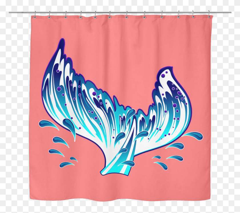Mermaid Shower Curtain Shower Curtains, Shower Curtain, Bird, Animal HD PNG Download