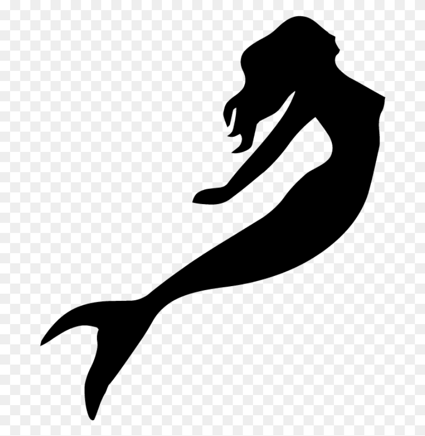 684x801 Mermaid Silhouette No Background, Gray, World Of Warcraft HD PNG Download
