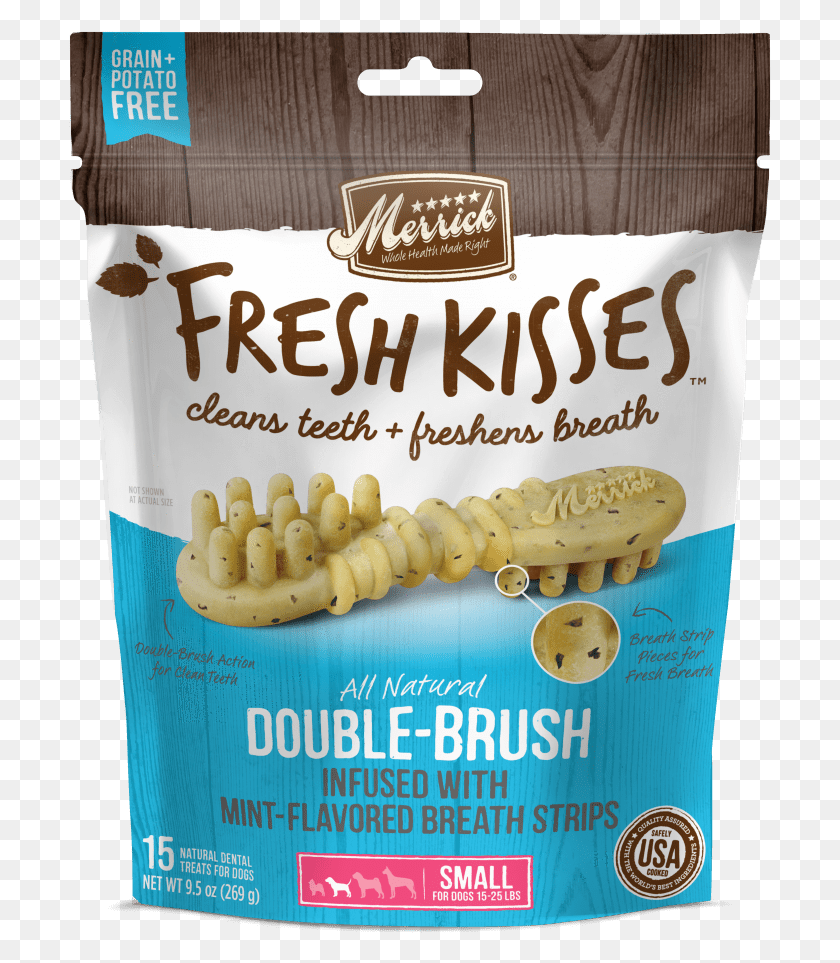 703x903 Merrick Fresh Kisses Grain Free Mint Breath Strips Food, Plant, Vegetable, Peanut Butter HD PNG Download