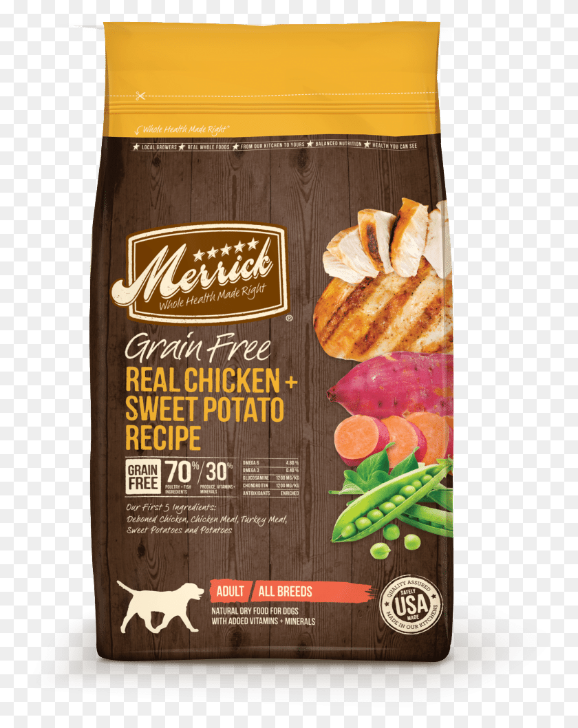 760x998 Descargar Png Merrick Grain Free Pollo Real Y Batata Seco Las Mejores Marcas De Alimentos Para Perros 2018, Anuncio, Cartel, Volante Hd Png