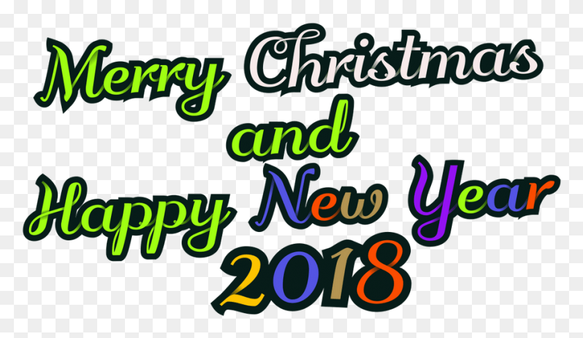 912x501 Merry Christmas And A Happy New Year, Text, Alphabet, Word HD PNG Download