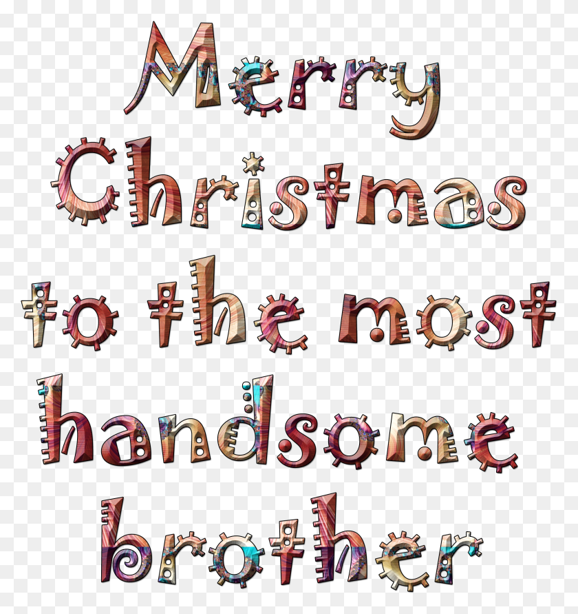 2253x2402 Merry Christmas Brother Carmine, Text, Alphabet, Handwriting HD PNG Download