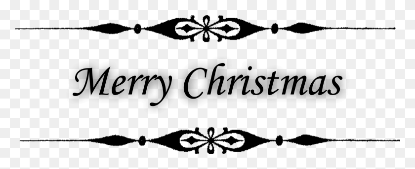 2531x919 Merry Christmas Calligraphy, Gray, World Of Warcraft HD PNG Download