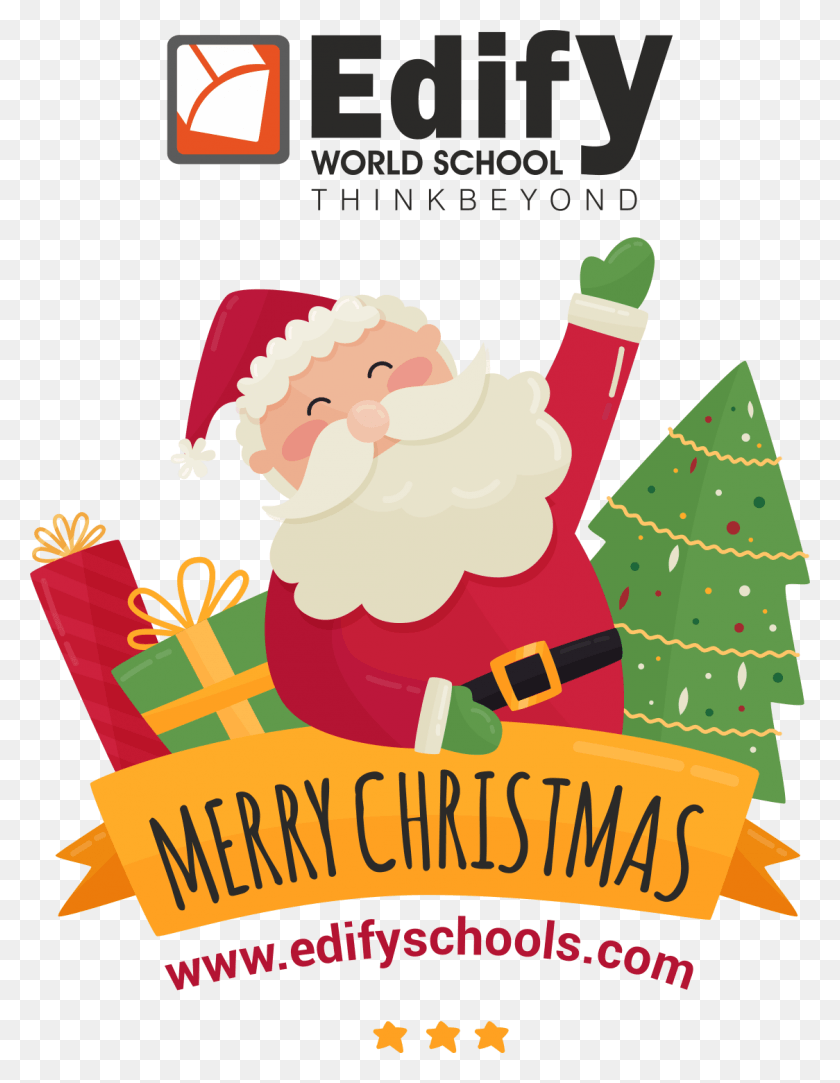1124x1475 Descargar Png Feliz Navidad Edify Escuela Franquicia Feliz Navidad En Inglés, Cartel, Publicidad, Flyer Hd Png