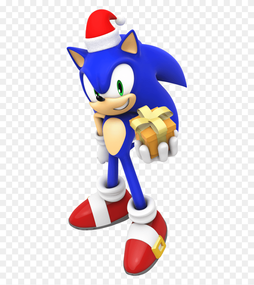 399x881 Descargar Png Feliz Navidad De Sonic By Mintenndo Mario And Sonic Odyssey, Juguete, Mano, Puño Hd Png