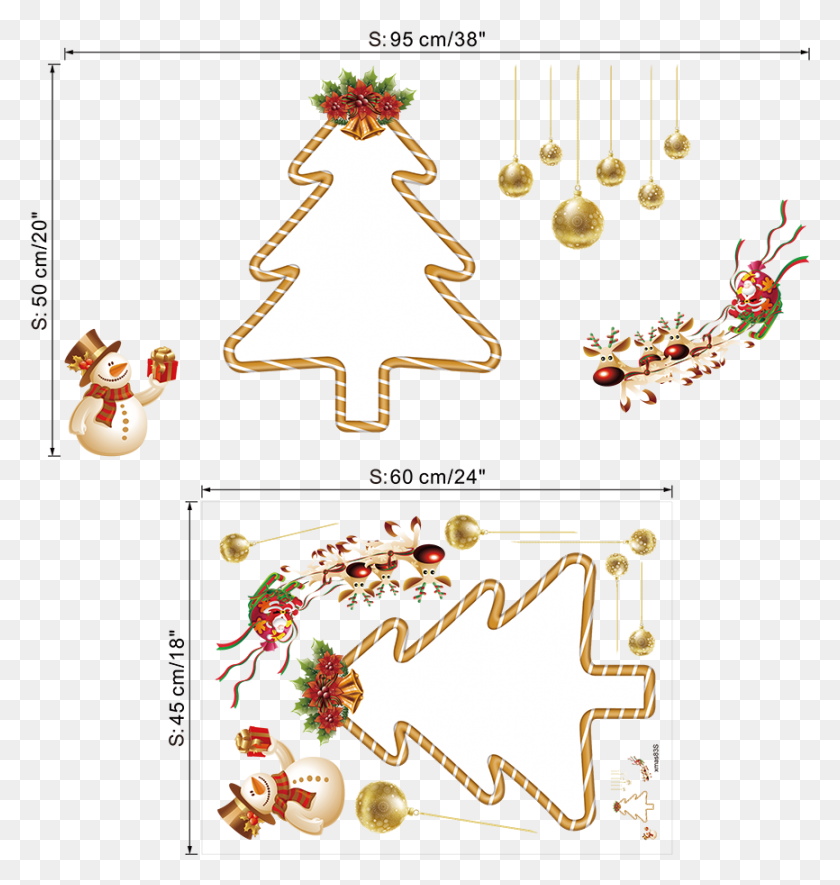 866x916 Merry Christmas Ornament Xmas Tree Santa Claus Outdoor, Tree, Plant, Christmas Tree HD PNG Download