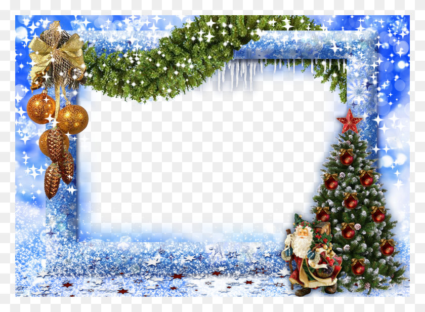 1800x1284 С Рождеством Христовым Фоторамка, Елка, Растение, Орнамент Hd Png Скачать