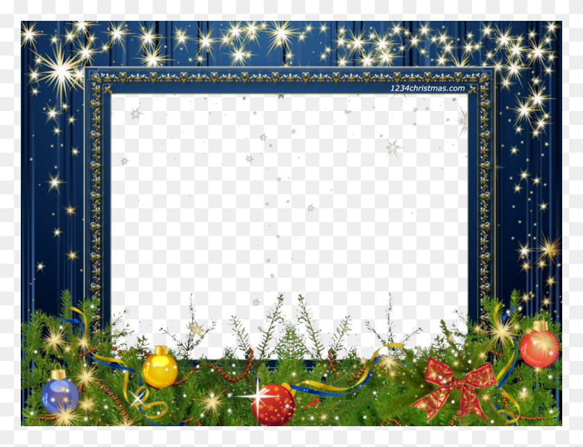 1000x749 Merry Christmas Photo Frame Template Holidays Christmas Merry Christmas Christmas Frames Transparent, Ornament, Plant, Tree HD PNG Download