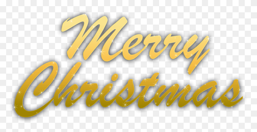 1806x859 Merry Christmas Text Clipart Picsart Gold Merry Christmas, Calligraphy, Handwriting, Alphabet HD PNG Download