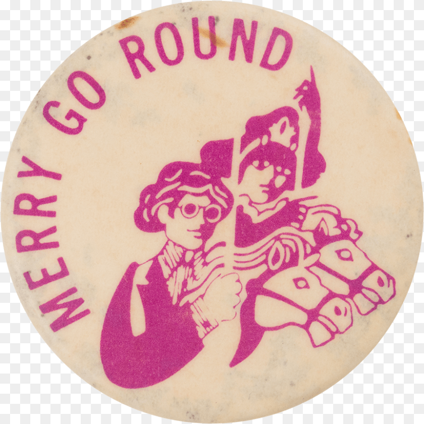 861x861 Merry Go Round Advertising Button Museum Illustration, Badge, Logo, Symbol, Person PNG