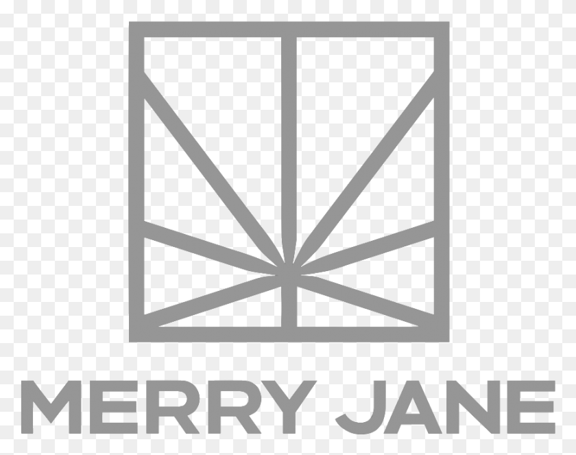 864x669 Descargar Png Merry Jane Logo Grey Merry Jane, Símbolo, Marca Registrada, Texto Hd Png