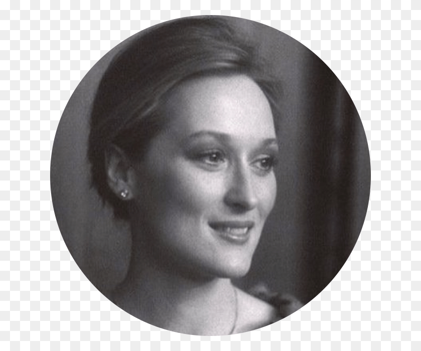 640x640 Meryl Streep Meryl Streep Black And White, Face, Person, Human HD PNG Download