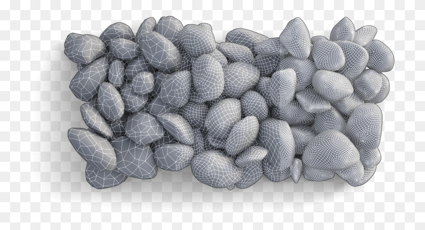 721x395 Meshes Subdivide Cleanly Textura Arroway, Pebble, Sweets, Food HD PNG Download