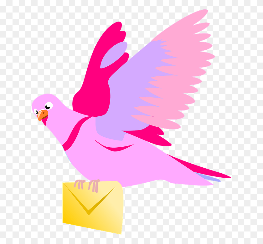 637x720 Message Clipart Pigeon Flying Pigeon Clipart, Bird, Animal HD PNG Download