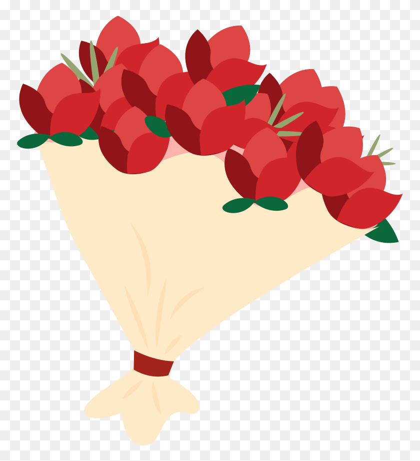 773x861 Message Rose, Plant, Flower, Blossom HD PNG Download