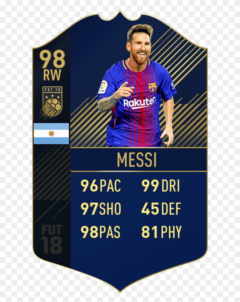 621x997 Descargar Png / Messi Toty Toty Fifa 18 Messi, Persona, Humano, Cartel Hd Png