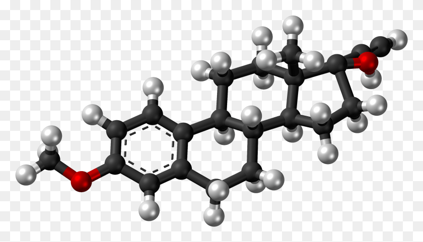 2418x1307 3D Модель Молекулы Мэстранола, Молекула Эстрогена, Люстра, Лампа, Сфера, Hd Png Скачать
