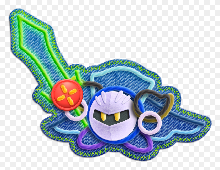 1246x943 Descargar Png Meta Knight Boss Kirby Epic Yarn, Angry Birds, Serpiente, Reptil Hd Png