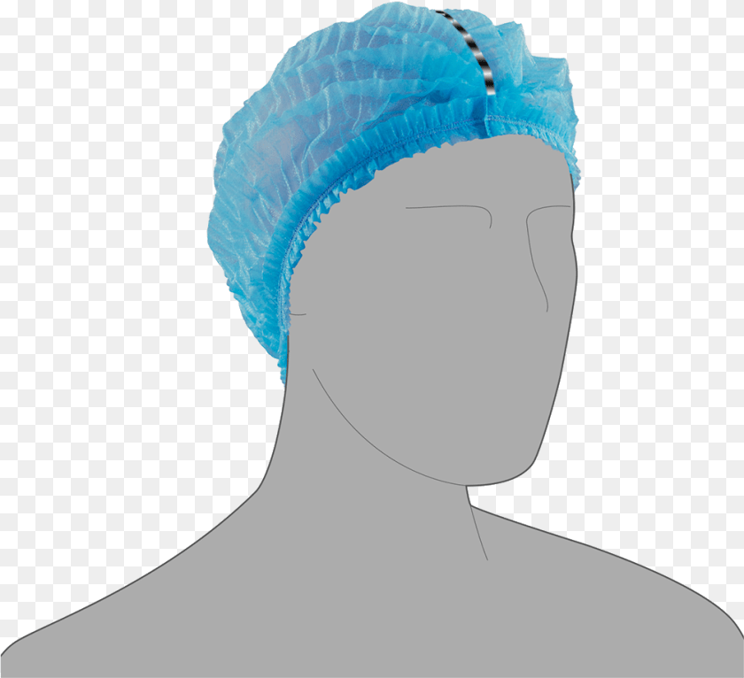 Metal Detectable Mob Cap Disposable Mob Mop Cap, Clothing, Hat, Swimwear, Bathing Cap Sticker PNG