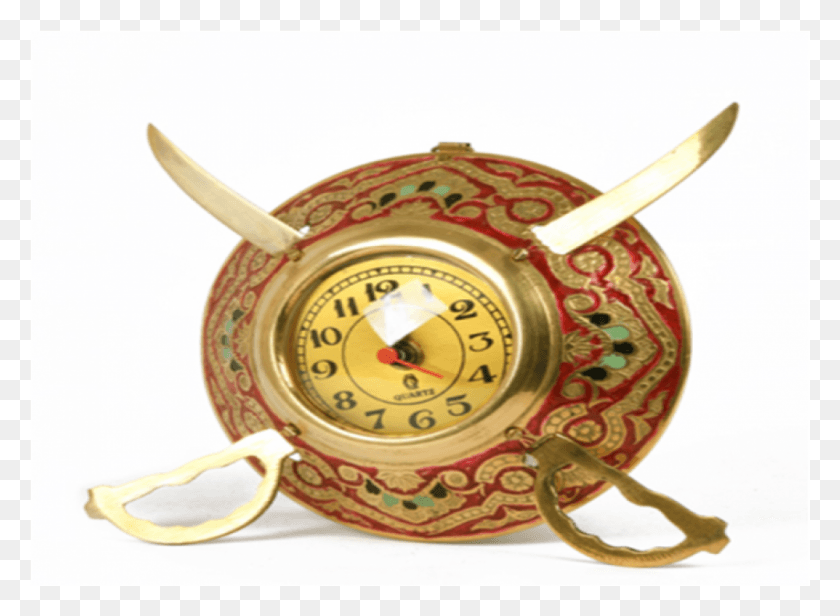 1000x713 Metal Dhal Talwar Clock Circle, Alarm Clock, Wristwatch, Locket HD PNG Download