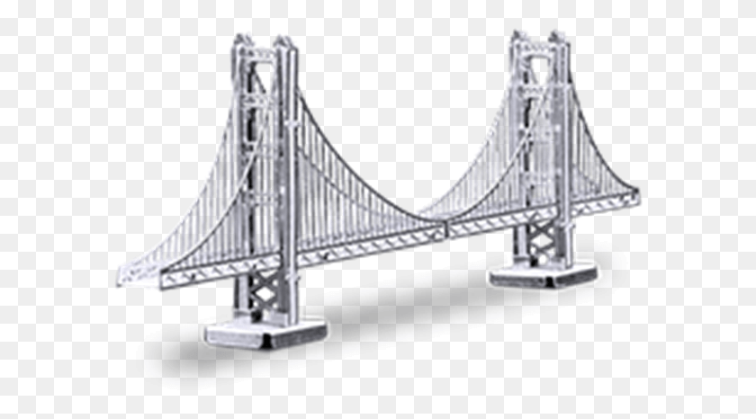 588x406 Descargar Png Metal Earth Tienda Online Puente Golden Gate Estructura, Edificio, Puente, Puente Colgante Hd Png