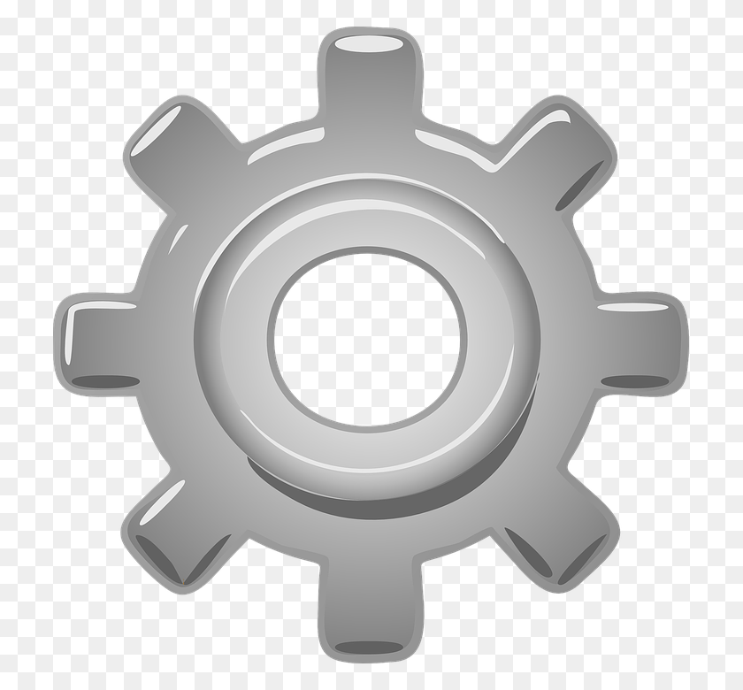 719x720 Metal Gear Clipart Gear Wheel Single Gear, Machine, Cross, Symbol HD PNG Download
