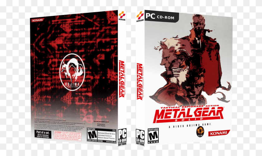 652x440 Metal Gear Solid Box Art Cover Metal Gear Solid Cover, Плакат, Реклама, Человек Hd Png Скачать