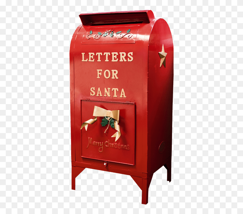 367x680 Metal Letters To Santa Mailbox, Letterbox, Postbox, Public Mailbox HD PNG Download