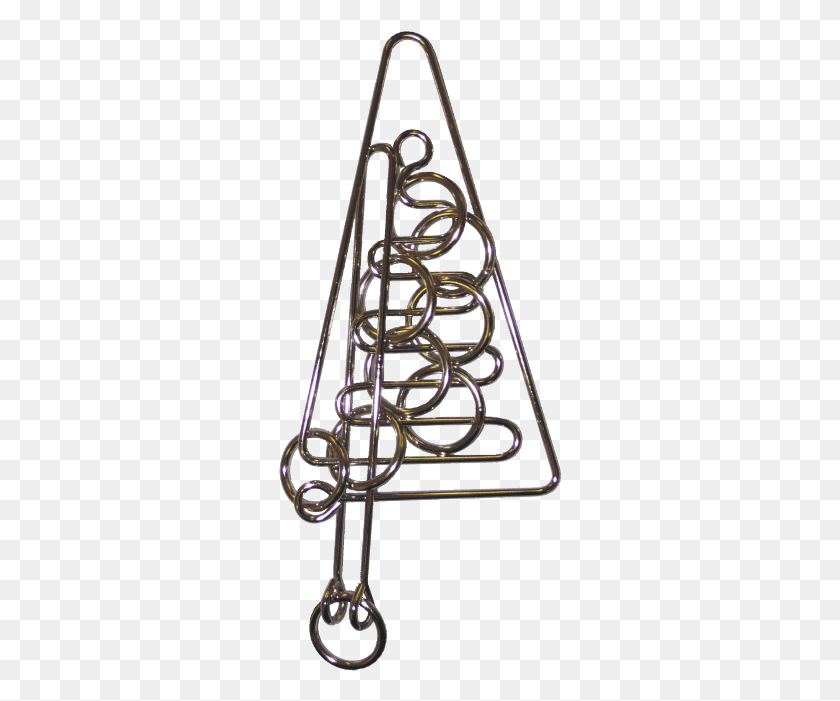 283x641 Металлическая Головоломка Треугольное Кольцо, Дизайн Интерьера, В Помещении, Кристалл Hd Png Скачать