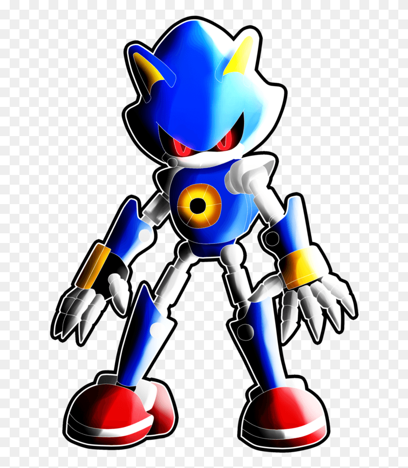 638x903 Metal Sonic By Crazyllama95 Robot, Toy HD PNG Download