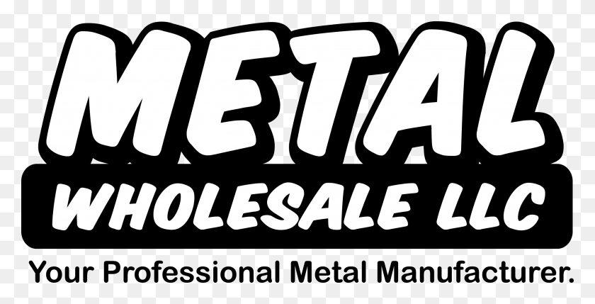 2448x1161 Metal Wholesale Logo Poster, Text, Label, Number Descargar Hd Png