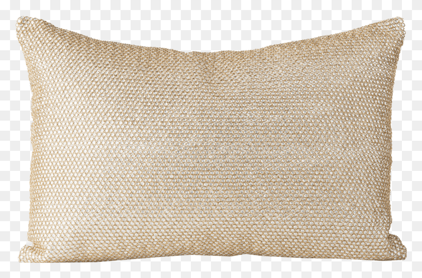 1105x699 Metallic Gold Embroidered Chainmail Decorative Lumbar Throw Pillow, Cushion, Rug Descargar Hd Png