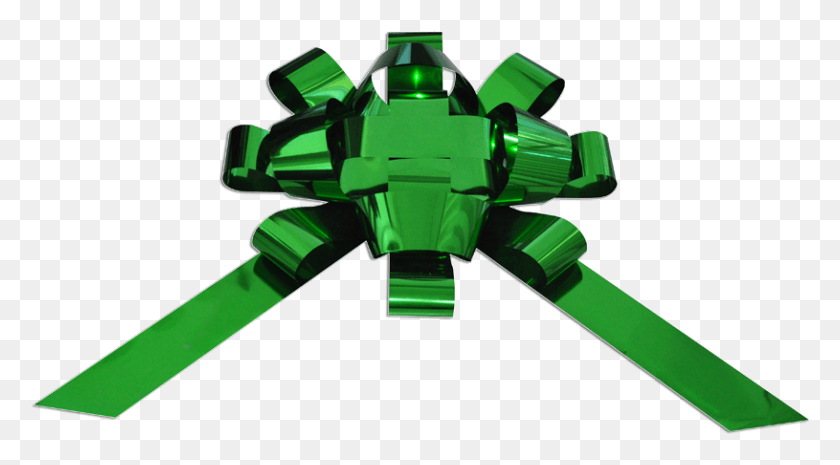 815x424 Metallic Green Bow Robot, Paper, Origami HD PNG Download