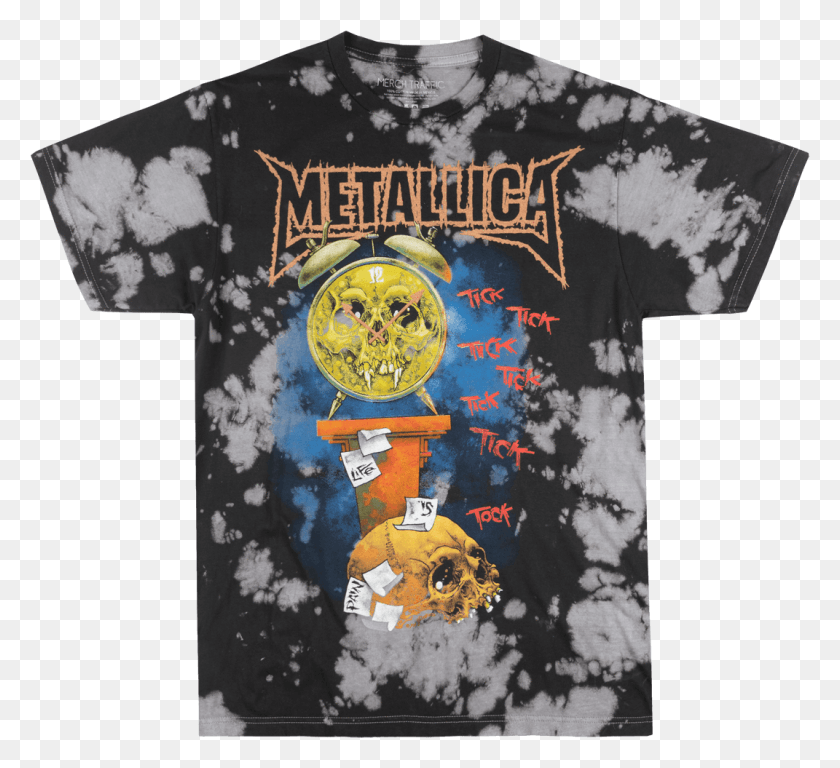 1071x973 Metallica Pushhead Tick Toc T Shirt Tie Dye Metal Music Captain America, Clothing, Apparel, T-shirt HD PNG Download